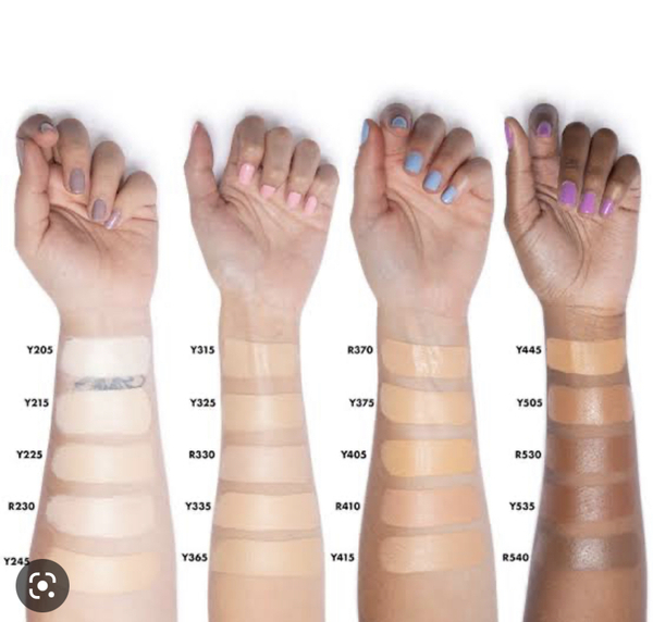 Makeupforever HD foundation swatches